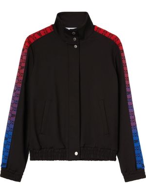 Off-White veste zippée à bandes logo - Noir