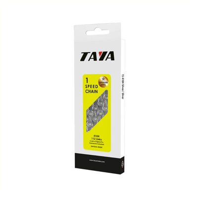 Taya ketting 410h 1/2x1/8 1-speed 112schakels zwart