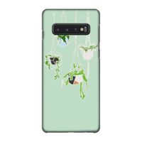 Hang In There: Samsung Galaxy S10 4G Volledig Geprint Hoesje