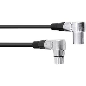 Omnitronic 30220630 XLR Verbindingskabel [1x XLR-stekker 3-polig - 1x XLR-bus 3-polig] 1.50 m Zwart