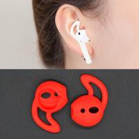 Draadloze Bluetooth oortelefoon silicone ear caps Earpads voor Apple AirPods (rood)