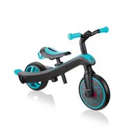 Globber Loopfiets met 2 wielen Trike Explorer 4-in-1 Junior Blauw/Zwart - thumbnail