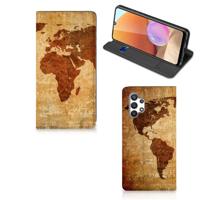 Samsung Galaxy A32 4G | A32 5G Enterprise Editie | Book Cover | Wereldkaart