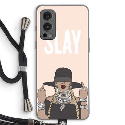 Slay All Day: OnePlus Nord 2 5G Transparant Hoesje met koord