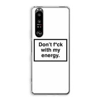 My energy: Sony Xperia 1 III Transparant Hoesje
