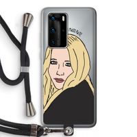 Mary Kate: Huawei P40 Pro Transparant Hoesje met koord