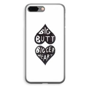 Big butt bigger heart: iPhone 8 Plus Transparant Hoesje