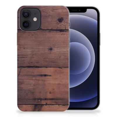 iPhone 12 | 12 Pro (6.1") | Bumper Hoesje | Old Wood