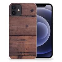 iPhone 12 | 12 Pro (6.1") | Bumper Hoesje | Old Wood