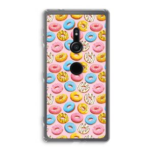 Pink donuts: Sony Xperia XZ2 Transparant Hoesje