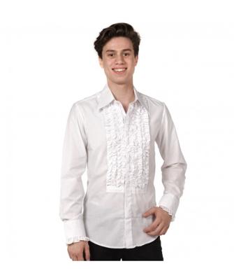Ruffles Shirt White with White Ruffles-S | 29% korting Ruffles Shirt White with White Ruffles-S | 29% korting