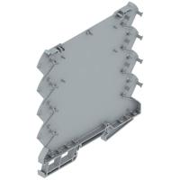 Weidmüller CH20M6 BP 4P-4P TGY LF 1 1293806 DIN-rail-behuizing basiselement Gesloten, Voor DIN-rail montage 6.1 x 110.7 Kunststof Grijs 50 stuk(s)