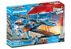 Playmobil Air Stuntshow dubbeldekker vliegtuig Phoenix 70831