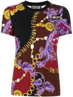 Versace Jeans Couture t-shirt en coton à imprimé baroque - Rouge