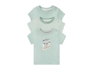 lupilu 3 baby T-shirts (62/68, Groen)