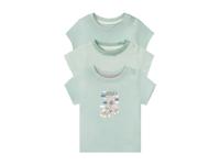 lupilu 3 baby T-shirts (74/80, Groen) - thumbnail