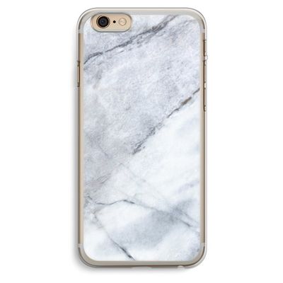 Witte marmer: iPhone 6 Plus / 6S Plus Transparant Hoesje