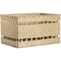 Leen Bakker - Mand Saar L - Naturel - 20x35x24 Cm - Natuurlijk Materiaal - Beige