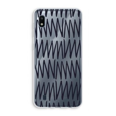 Marrakech Zigzag: Samsung Galaxy A10 Transparant Hoesje