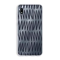 Marrakech Zigzag: Samsung Galaxy A10 Transparant Hoesje