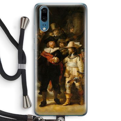De Nachtwacht: Huawei P20 Transparant Hoesje met koord