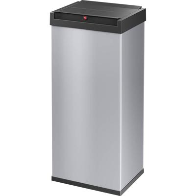 Hailo Bix-Box Swing XL 8602210 Afvalbak 52 l Plaatstaal (l x b x h) 260 x 339 x 763 mm Zilver, Zwart Met zelfsluitende zwenkdeksel 1 stuk(s)