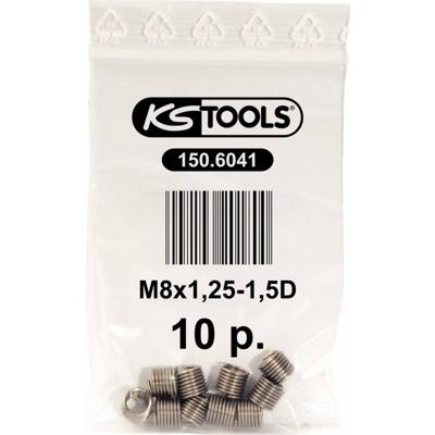 KS Tools 150.6041 Schroefdraad inzetstuk M8X1,25, 10,8 mm, verpakking van 10 stuks