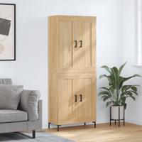 Hoge kast 69,5x34x180 cm bewerkt hout sonoma eikenkleurig