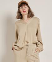 top met v-hals extra zacht