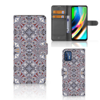 Motorola Moto G9 Plus Bookcase Flower Tiles