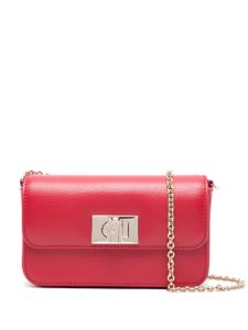 Furla mini sac porté épaule en cuir (1927) - Rouge