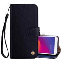 Zakelijke stijl olie Wax textuur horizontale Flip leren Case voor Huawei Y5 (2018) / Y5 Prime (2018) / eren 7A (Russische versie) met houder & kaarts