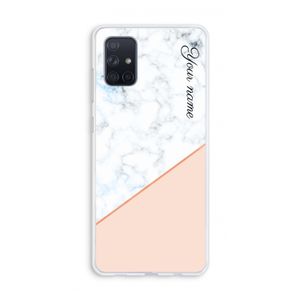 Marmer in stijl: Galaxy A71 Transparant Hoesje