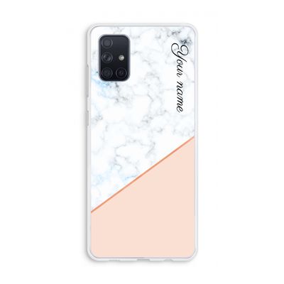Marmer in stijl: Galaxy A71 Transparant Hoesje