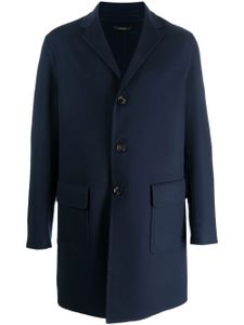 Colombo manteau boutonné à col cranté - Bleu