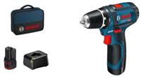 Bosch blauw gsr 12v-15 accuschroefboormachine | 12v 2.0ah li-ion - 060186810f