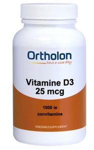 Ortholon Vitamine D3 25 mcg Softgels