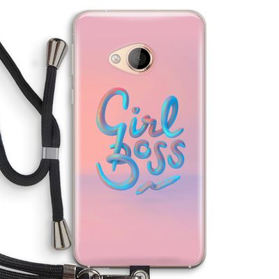 Girl boss: HTC U Play Transparant Hoesje met koord