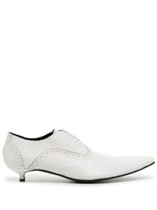 Comme Des Garçons escarpins en cuir à bout pointu - Blanc