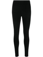 Rabanne legging à taille à logo - Noir