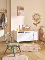 Kinder Stuhl aus Rattan POESIE, Sitzhöhe 30 cm groen
