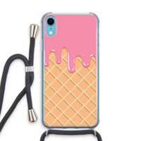 Ice cream: iPhone XR Transparant Hoesje met koord