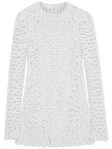 Simkhai robe courte Mccall en crochet - Blanc