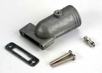 Exhaust header/ header gasket/ pressure fitting/ fitting gasket/ header screws (2)