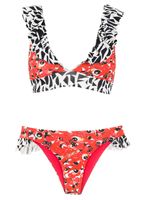 Isolda bikini Guaraná à imprimés multiples - Rouge - thumbnail