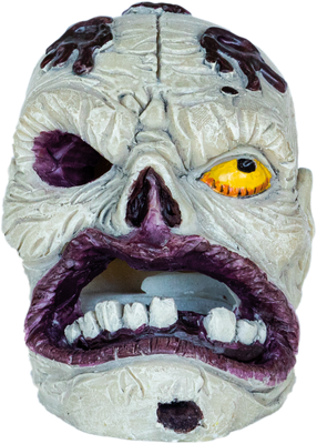 Superfish Deco Led Monster Zombie - Handgeschilderde LED Aquarium Decoratie met Bubbelfunctie
