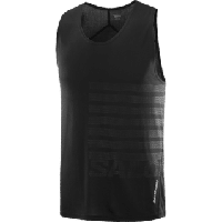 Salomon Sense aero singlet gfx heren - ZWART - Heren