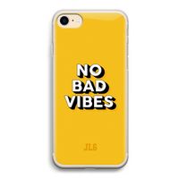 No Bad Vibes: iPhone 7 Transparant Hoesje