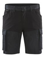 Blåkläder Service short met stretch 14371147 | Marineblauw/Zwart | Maat 46 - 7330509717981