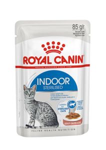 Royal Canin Indoor Sterilised in Gravy (saus) natvoer kattenvoer zakjes 12x85g